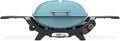 Weber Q 2800N+ Liquid Propane Portable Grill, Sky Blue – Wide 250°–700°F Temp Range with Plus Burner for Searing, Low‑Temp Roasting & High-Dome Lid for Travel & Camping