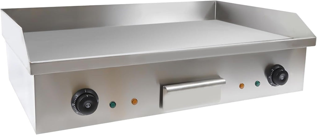 29'Commercial Electric Griddle Electric Countertop Griddle 3000W Restaurant Grill BBQ Flat Top 430 Stainless Steel Long Griddle Electric Nonstick Adjustable Thermostatic Control for Kitchen 110V