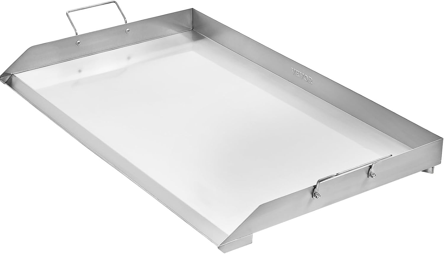 VEVOR Stainless Steel Griddle, 36x22 inch Universal Flat Top Rectangular Plate, Gas Grill Griddle for BBQ Grill, Teppanyaki, Portable Family Cookware with Handle, for Camping Tailgating Party