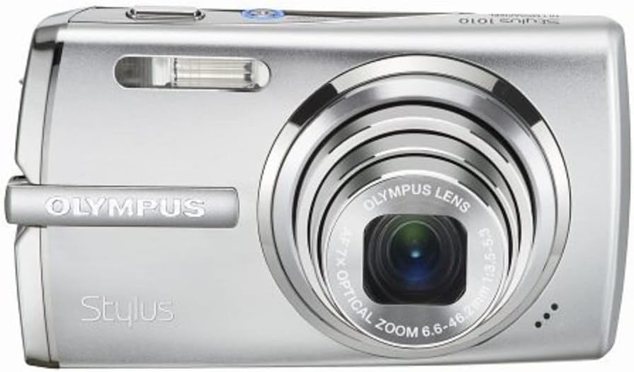 OM SYSTEM OLYMPUS Stylus 1010 10.1MP Digital Camera with 7x Optical Dual Image Stabilized Zoom (Silver)