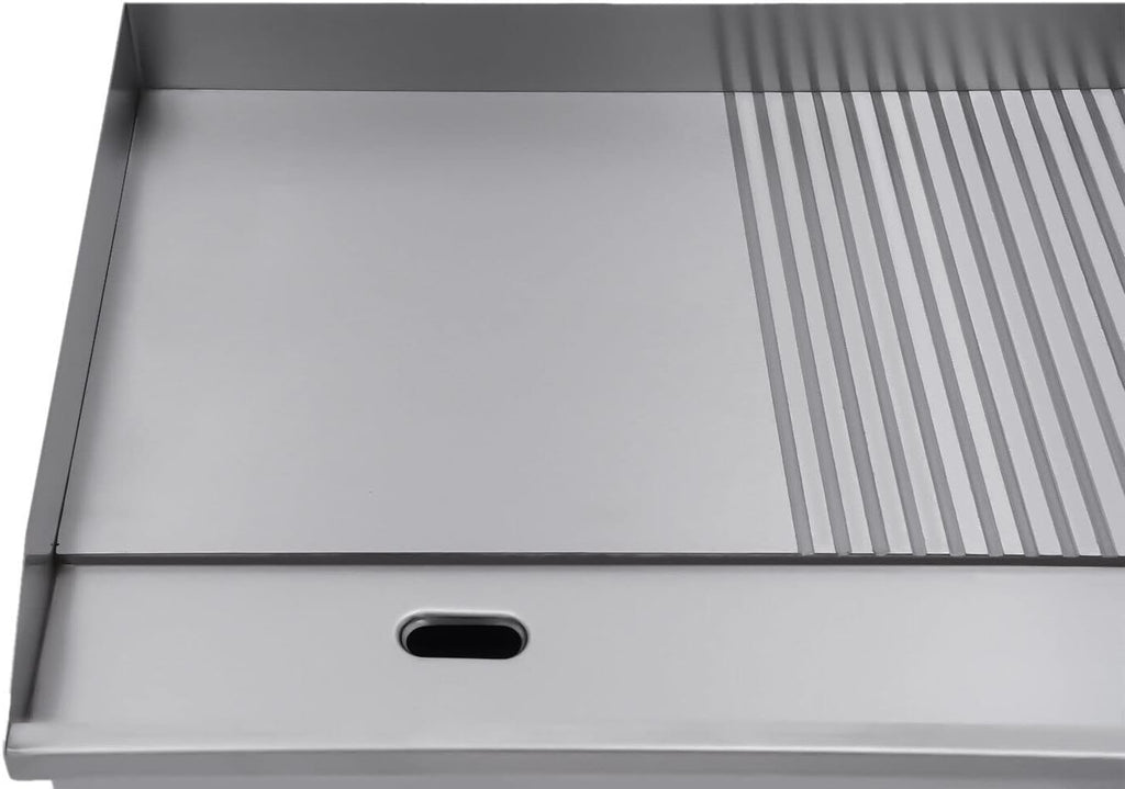 22'Commercial Electric Griddle Electric Countertop Griddle 1600W Restaurant Grill BBQ Flat Top 410 Stainless Steel Long Griddle Electric Nonstick Adjustable Thermostatic Control for Kitchen 110V