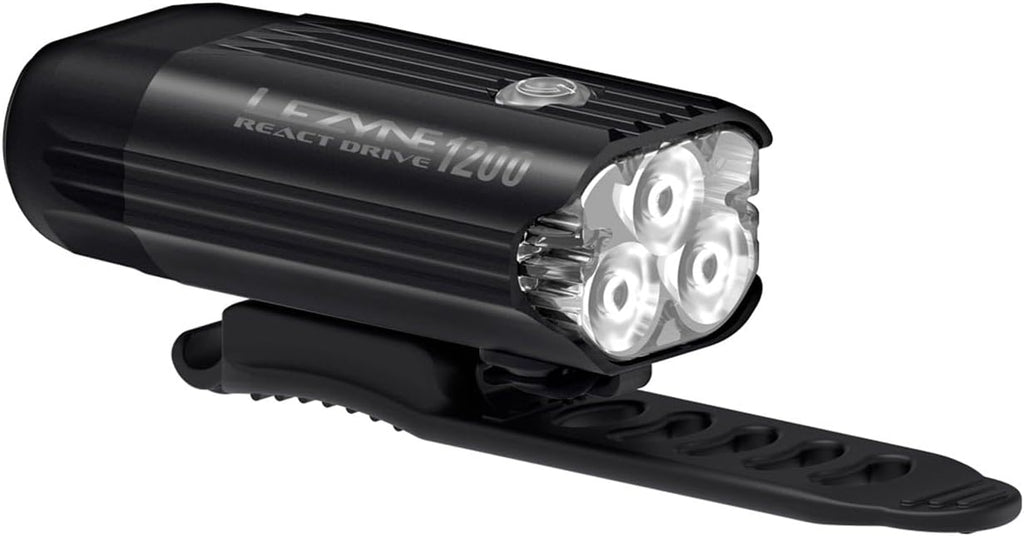 LEZYNE Radar React System, Front & Rear LED Bike Lights - Bright IPX7 Waterproof Day/Nighttime Cycling Road Visibility Headlight & Taillight - Automatic Radar Vehicle Detection, Visual/Audio Alerts