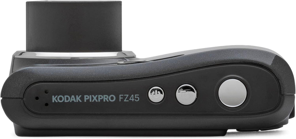 Kodak FZ45BK PIXPRO FZ45 16MP Digital Camera, Black Bundle with Lexar 32GB High-Performance 800x UHS-I SDHC Memory Card + Deco Photo Point and Shoot Field Bag Camera Case