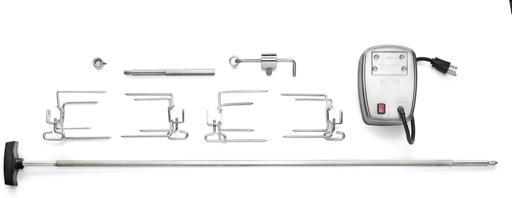Napoleon Commercial Grade Rotisserie Kit Accessory for XL BBQ Grills, Fits LEX 605/730 Grills or 45'/114 cm Wide, Stainless Steel, Food to 55lbs/25kg