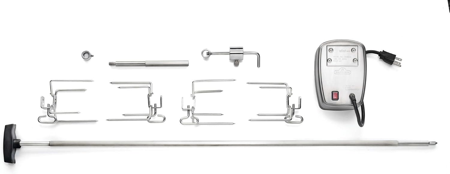 Napoleon Commercial Grade Rotisserie Kit Accessory for XL BBQ Grills, Fits LEX 605/730 Grills or 45'/114 cm Wide, Stainless Steel, Food to 55lbs/25kg