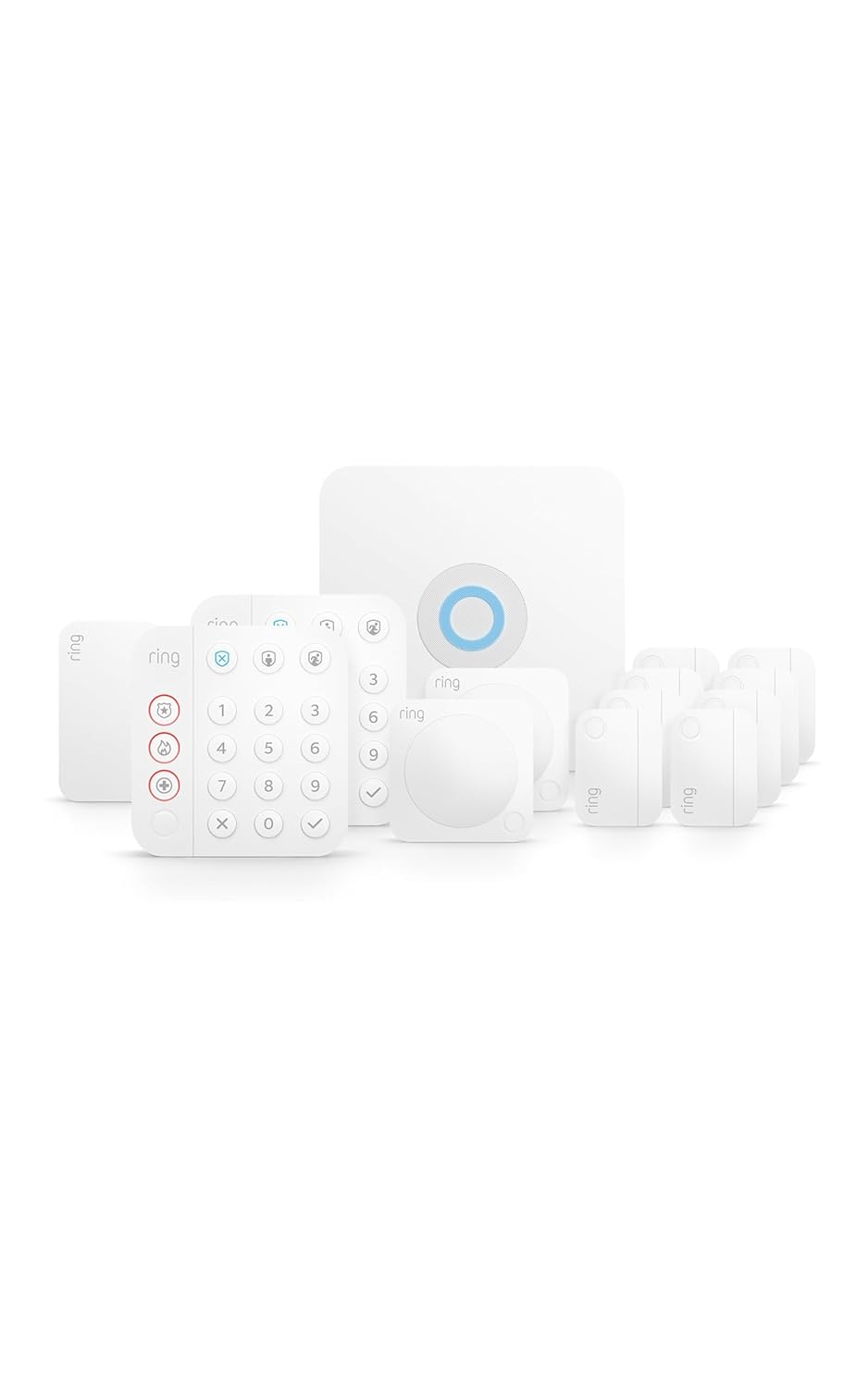 Ring Alarm 14-Piece Kit (newest model), Wireless smart home or business security system, expandable, easy setup, Mobile App Control, 24/7 Professional Monitoring, Alexa Compatible