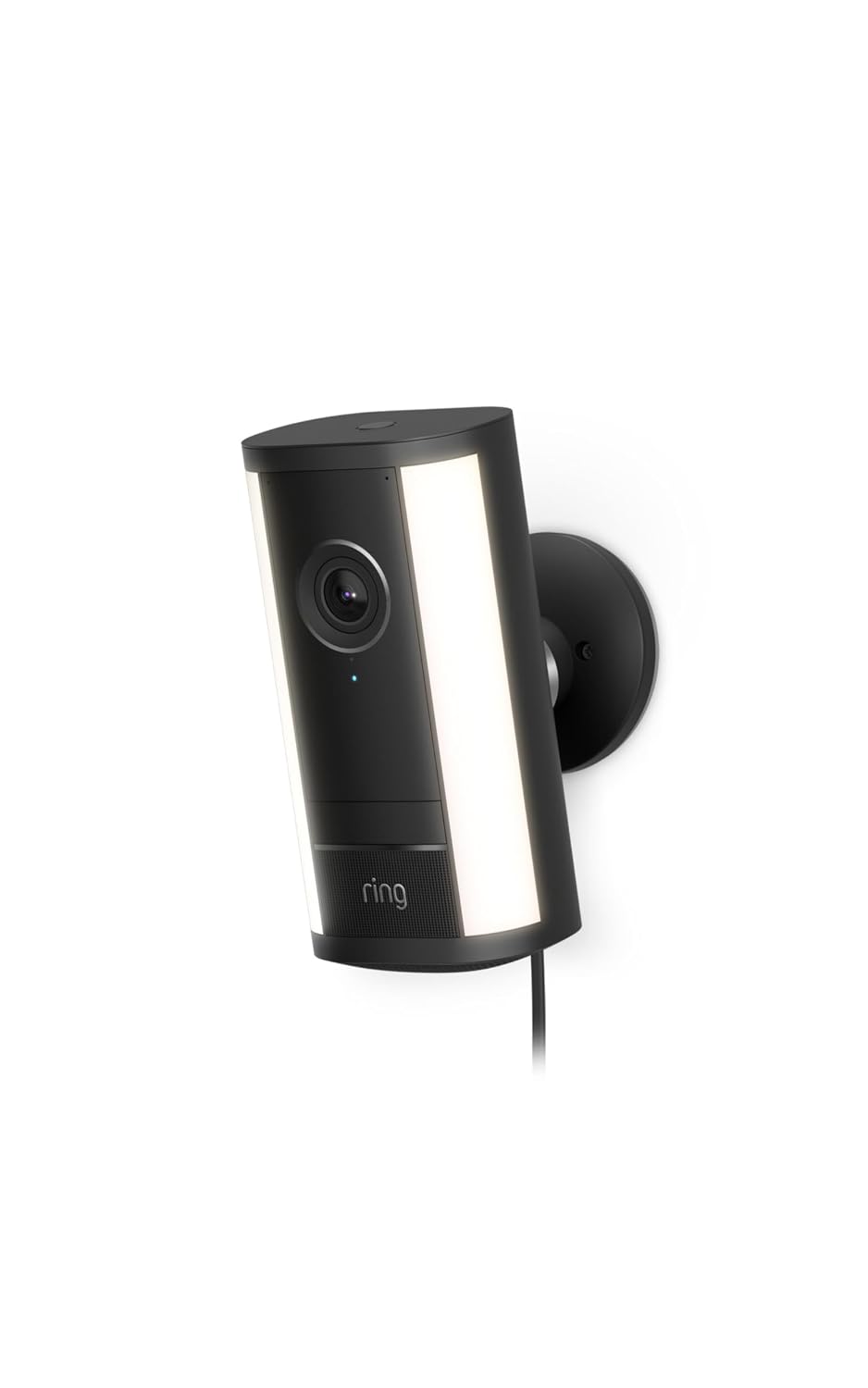 Ring Spotlight Cam Pro, Plug-in (newest model), Home or business security, Retinal 4K with wide-angle video, 10x Enhanced Zoom, and 600 Lumen Spotlights, Black