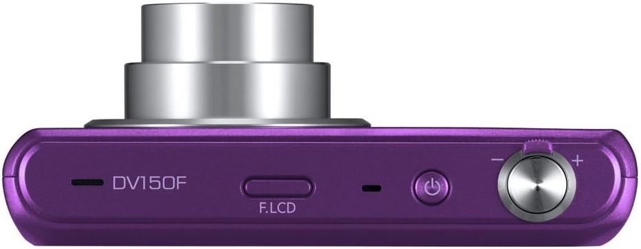 Samsung DV150F 16.2MP Smart WiFi Digital Camera with 5x Optical Zoom and 2.7' front and 1.5' rear Dual LCD Screens (Purple) (OLD MODEL)