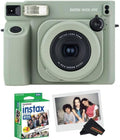 Fujifilm INSTAX Wide 400 Instant Camera - Sage Green (Camera w/Wide Twin Pack)