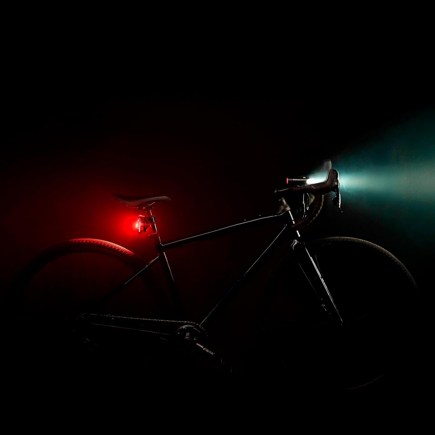 LEZYNE Radar React System, Front & Rear LED Bike Lights - Bright IPX7 Waterproof Day/Nighttime Cycling Road Visibility Headlight & Taillight - Automatic Radar Vehicle Detection, Visual/Audio Alerts