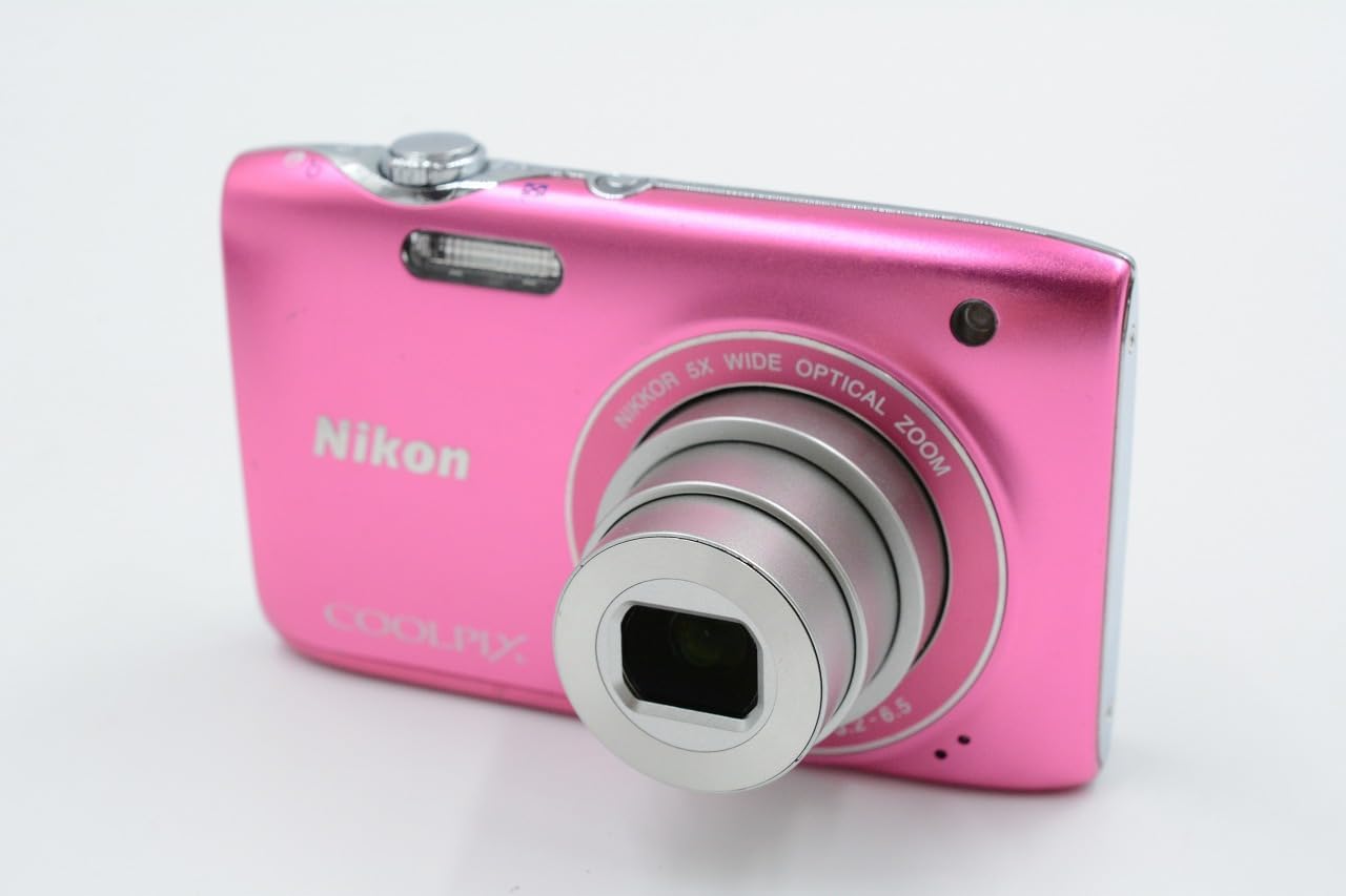 Nikon COOLPIX S3100 14 MP Digital Camera with 5x NIKKOR Wide-Angle Optical Zoom Lens and 2.7-Inch LCD (Pink)