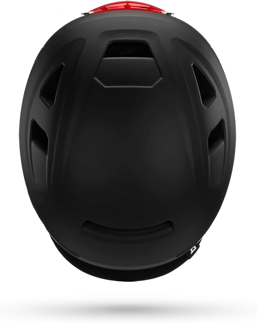 Bern Hudson MIPS Adult Bike Helmet with Rotational Impact Safety, up to 27 MPH│Adjustable│Safety Light Included│For Bikes, E Scooters, E Bikes +│Fully Certified