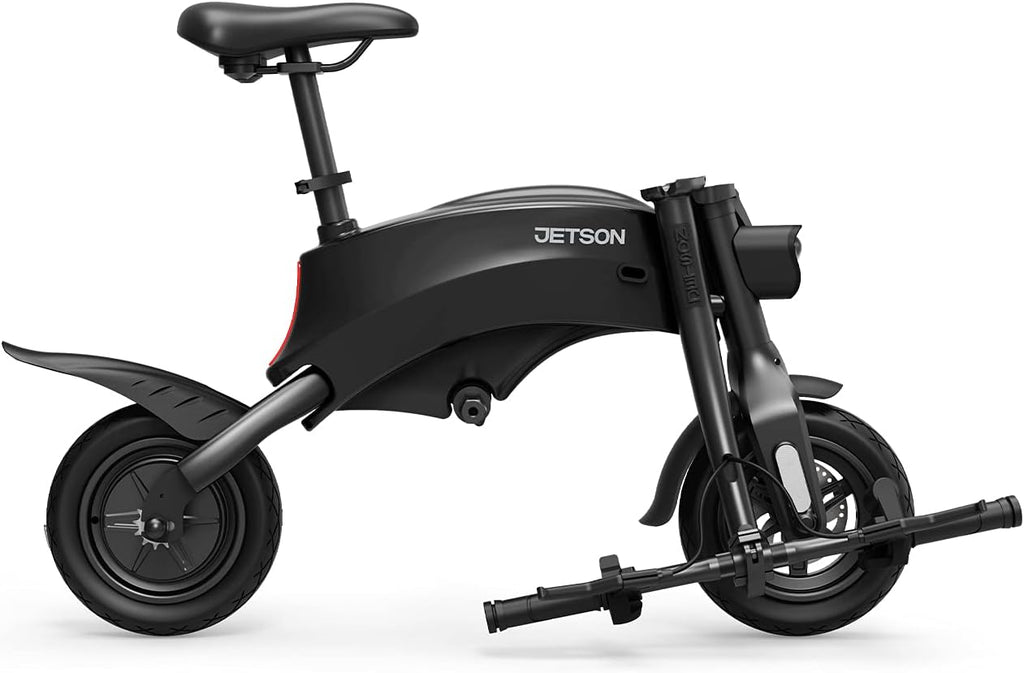 Jetson LX10 Folding Electric Ride-On - Includes Easy Folding Mechanism, 250 Watt Motor, Top Speed of 15.5 mph, Twist Throttle, 10' Wheels, With Pegs, Black, JLX10-2BLK