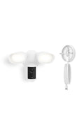 Ring Floodlight Cam Pro (Newest Model), White with Plug-In Mount, White