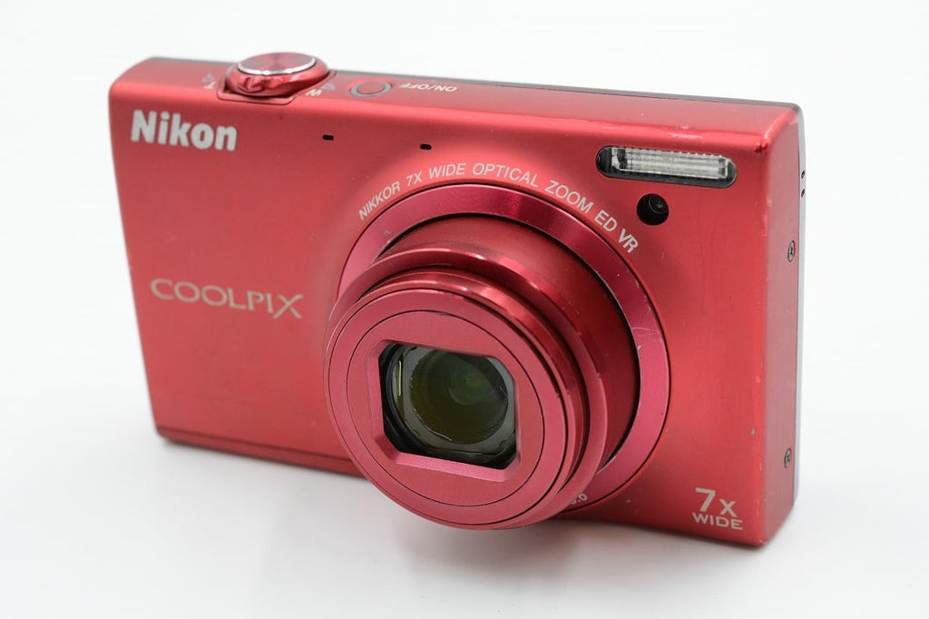 Nikon COOLPIX S6100 16 MP Digital Camera with 7x NIKKOR Wide-Angle Optical Zoom Lens and 3-Inch Touch-Panel LCD (Red)
