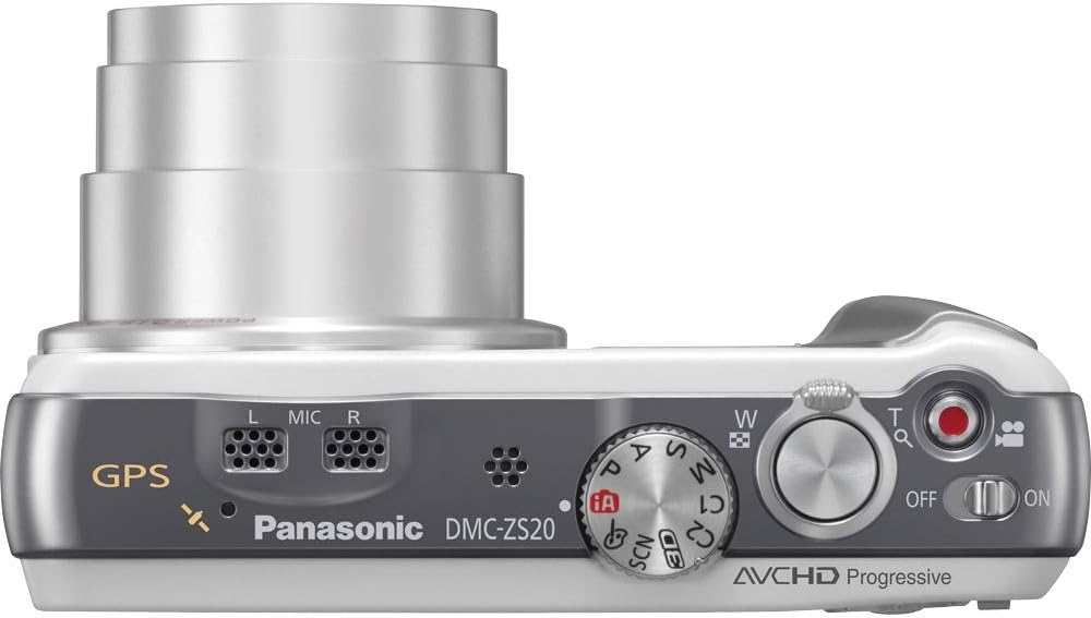 Panasonic Lumix ZS20 14.1 High Sensitivity MOS Digtial Camera with 20x Optical Zoom (White)
