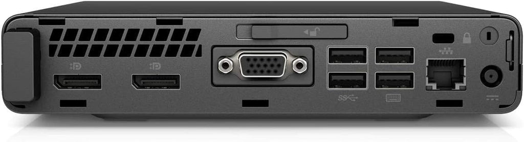HP ProDesk 600 G4 Mini Desktop PC with 24' FHD Monitor and RGB Speakers PC Set, Intel Core i5-8500T, 8 GB RAM, 256 GB SSD, Keyboard & Mouse, Windows 11 Pro (Renewed)