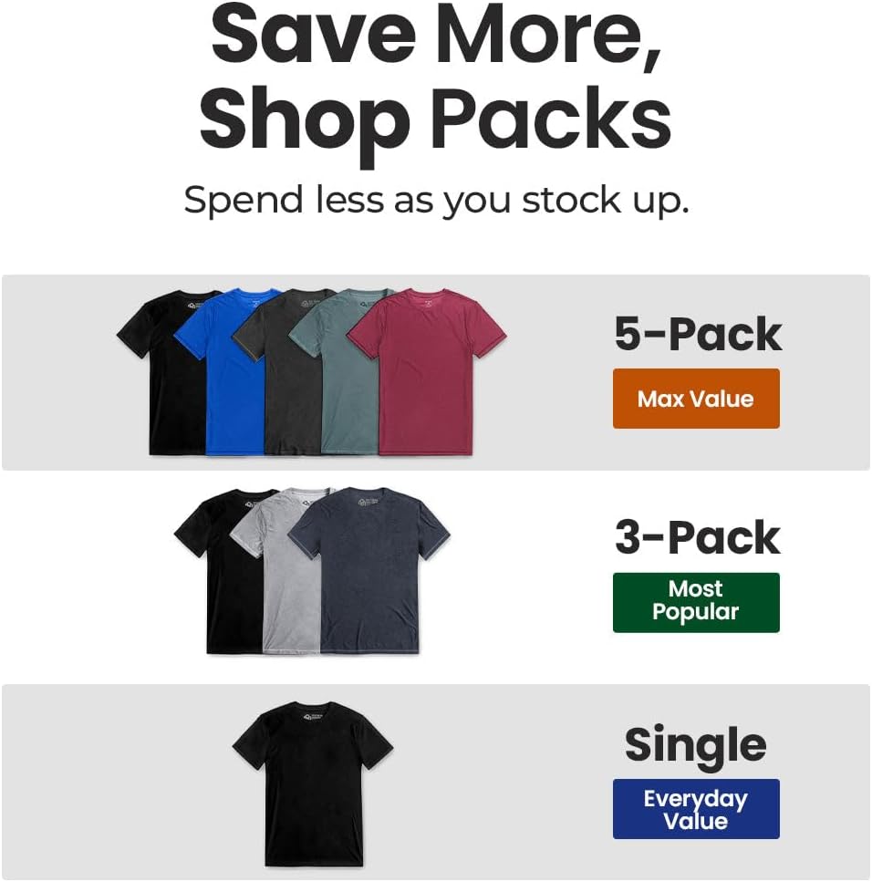 INTO THE AM Workout Shirts for Men - Dry Fit Short Sleeve Athletic Gym Tees Running Fitted Tshirts S - 4XL