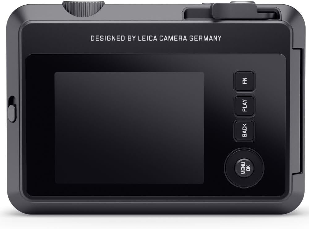 Leica Sofort 2 Digital and Instant Photo Camera with LCD Display, Two Shutter Releases, 10 Lens Effects, and Leica FOTOS App Support (Black)