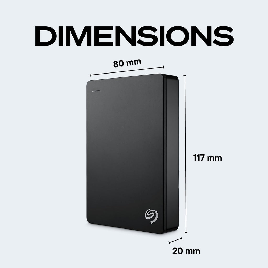 Seagate Portable 4TB External Hard Drive HDD – USB 3.0 for PC, Mac, Xbox, & PlayStation - 1-Year Rescue Service (SRD0NF1)