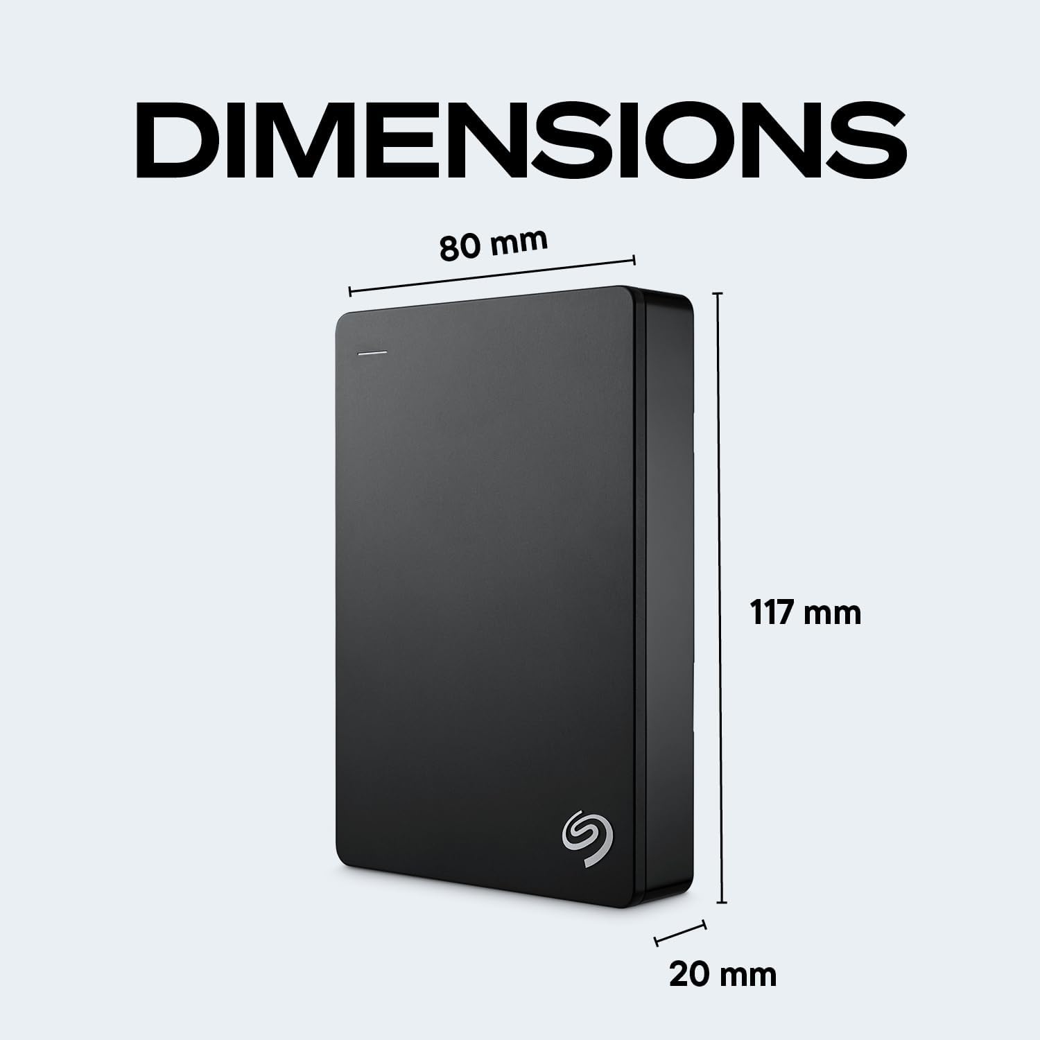 Seagate Portable 5TB External Hard Drive HDD – USB 3.0 for PC, Mac, PS4, & Xbox - 1-Year Rescue Service (STGX5000400), Black
