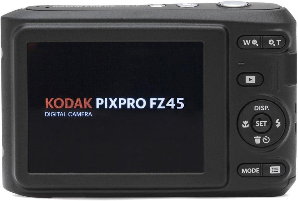 Kodak PIXPRO FZ45 Friendly Zoom 16MP Full HD Digital Camera, Bundle with 32GB Memory Card and Camera Bag, Flexible Tripod, and Card Reader (White)