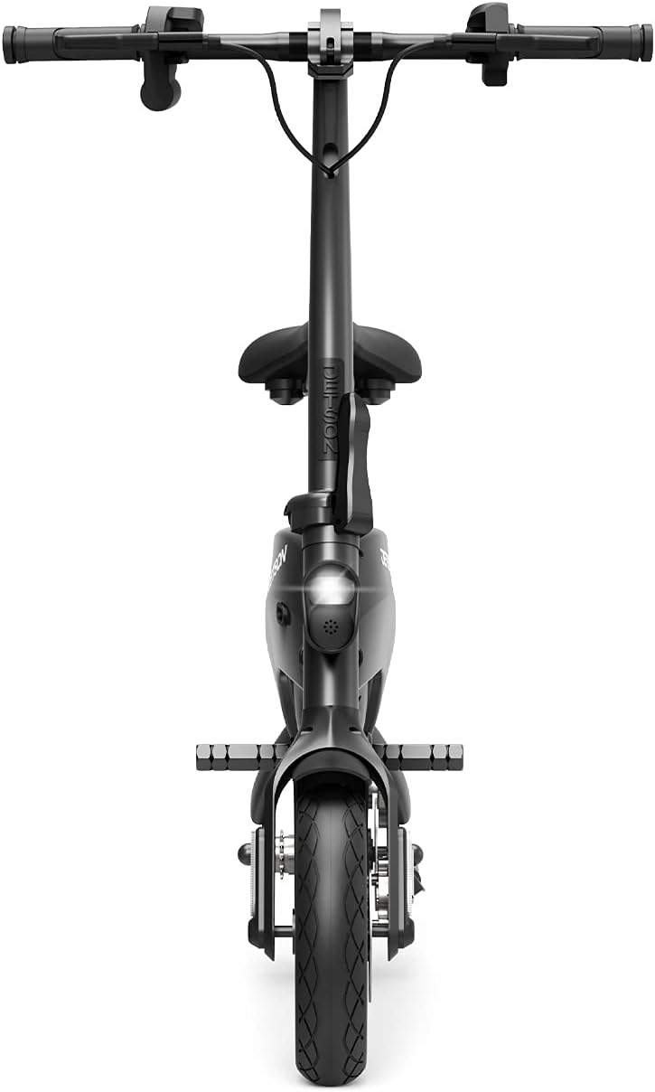 Jetson LX10 Folding Electric Ride-On - Includes Easy Folding Mechanism, 250 Watt Motor, Top Speed of 15.5 mph, Twist Throttle, 10' Wheels, With Pegs, Black, JLX10-2BLK