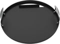 Weber Rust‑Resistant 22' Round Griddle Insert – Pre‑Seasoned Carbon Steel with Handles, Edge‑to‑Edge Cooking Surface, Fits 22' Weber Kettle Grills