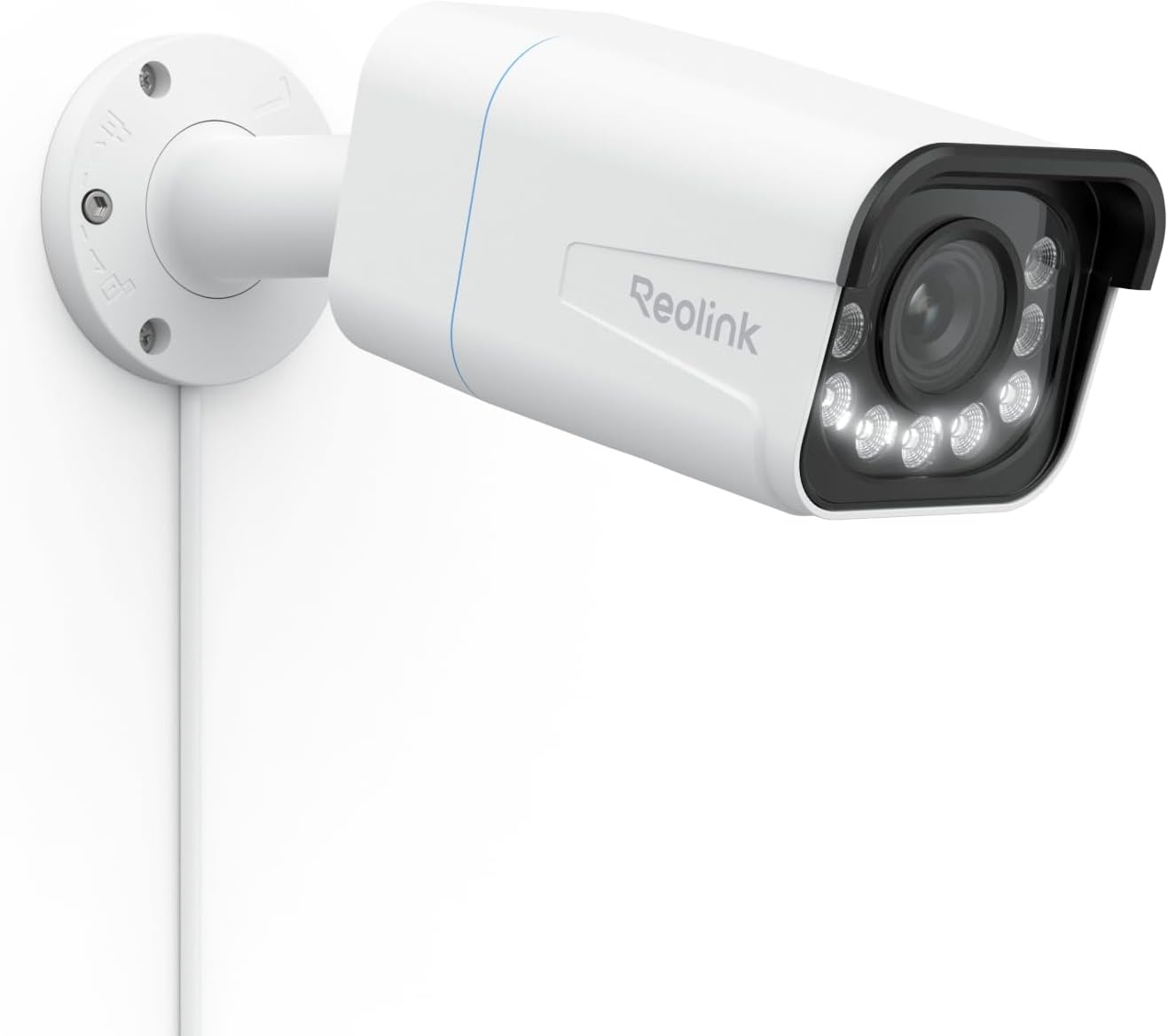 REOLINK RLC-811A PoE IP Wired Security Camera 4K - 123° FoV, 5X Optical Zoom for Outdoor Usage, Color Night Vision, Human/Vehicle/Pet Smart Detection, 2 Way Talk, Up to 512GB microSD Card