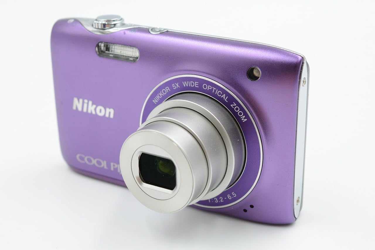 Nikon COOLPIX S3100 14 MP Digital Camera with 5x NIKKOR Wide-Angle Optical Zoom Lens and 2.7-Inch LCD (Purple) (OLD MODEL)
