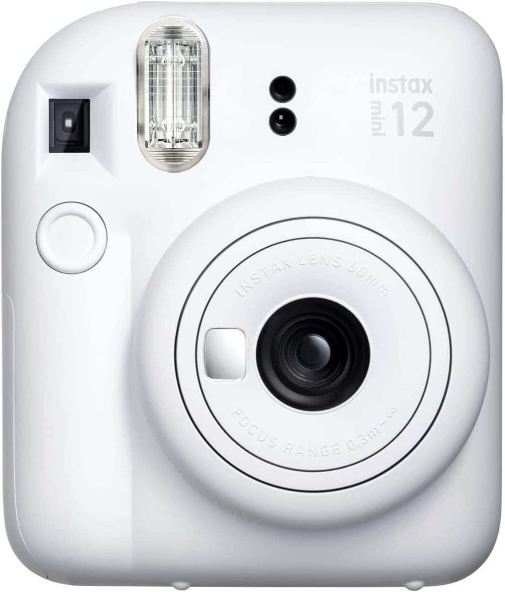 Fujifilm Instax Mini 12 Instant Camera (Camera + 6 x Twin Packs, Clay White)