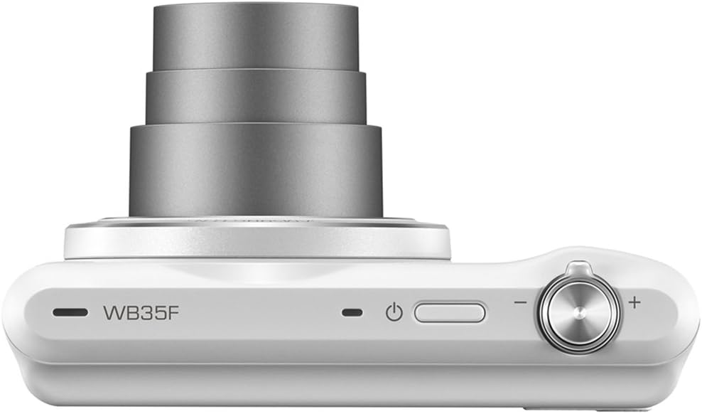 Samsung WB35F 16.2MP Smart WiFi & NFC Digital Camera with 12x Optical Zoom and 2.7' LCD (White)