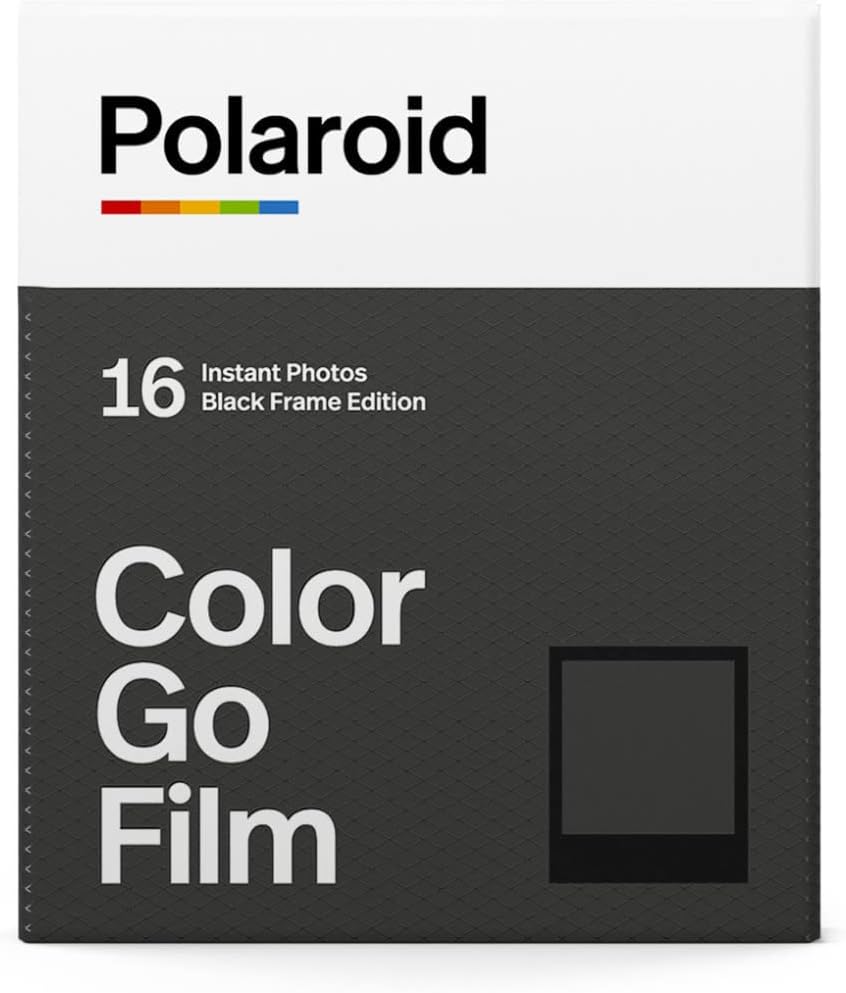 Polaroid Originals Go Color Film (Classic, 2-Pack) with Go Color Film (Black Frame, 2-Pack) and Focus Camera Film Kit for Polaroid i-Type Bundle (5 Items)