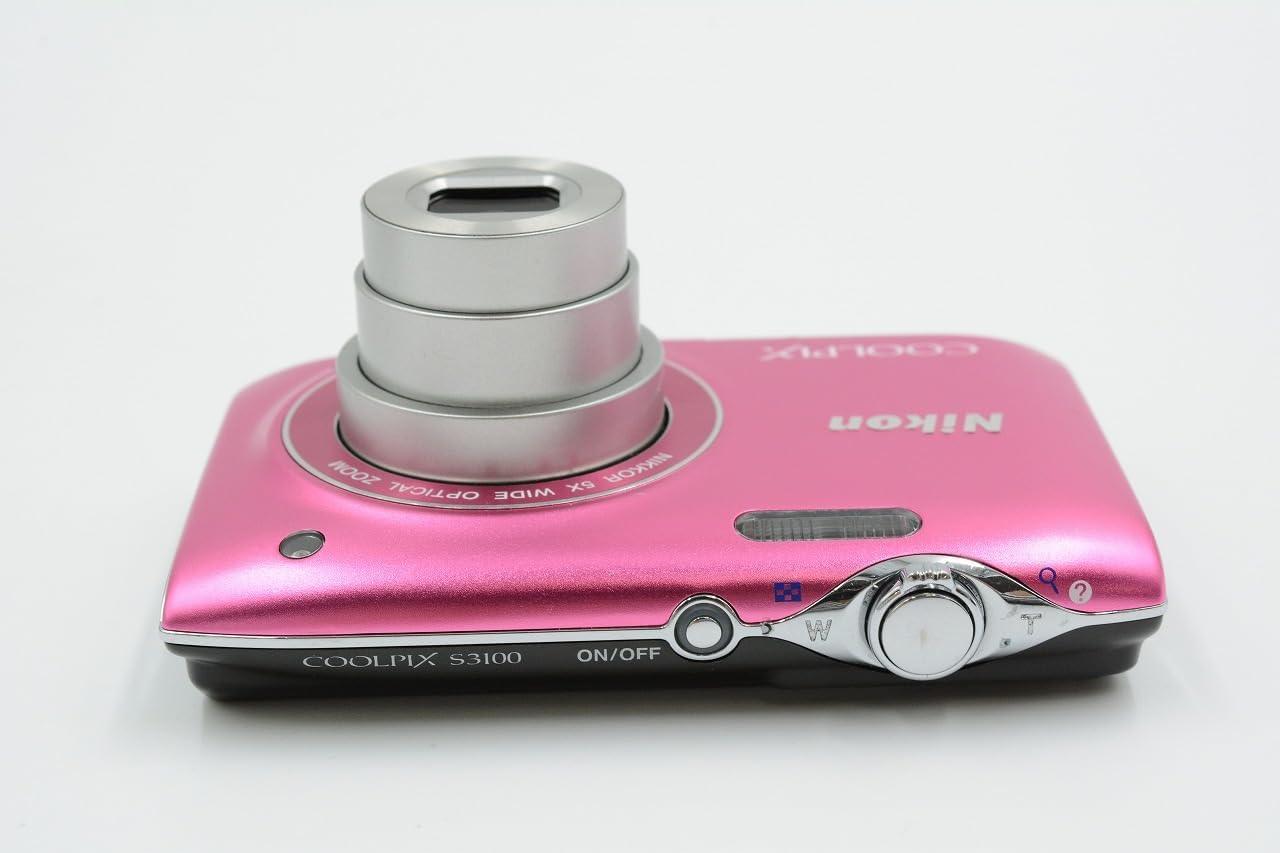 Nikon COOLPIX S3100 14 MP Digital Camera with 5x NIKKOR Wide-Angle Optical Zoom Lens and 2.7-Inch LCD (Pink)