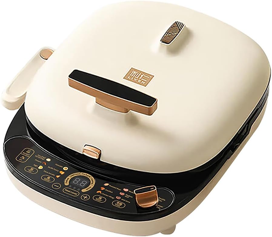 LIVEN Electric Baking Pan LR-D3027S, Removable Electric Griddle for BBQ, Bakery, Steak, Egg Pancake, 1500W
