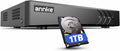 ANNKE 3K Lite 8 Channel Hybrid 5-in-1 Security Digital Video Recorder, H.265+ Surveillance DVR Supports 8CH Analog and 2CH 6MP IP Cameras, Remote Access, AI Human&Vehicle Detection, 1TB Hard Drive