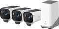 eufy Security eufyCam S3 Pro 3-Cam Kit, Solar Camera Outdoor Wireless, MaxColor Night Vision, 4K Security Camera with Solar Panel, Face Recognition, No Monthly Fee, Built-in Local Storage (Up to 16TB)