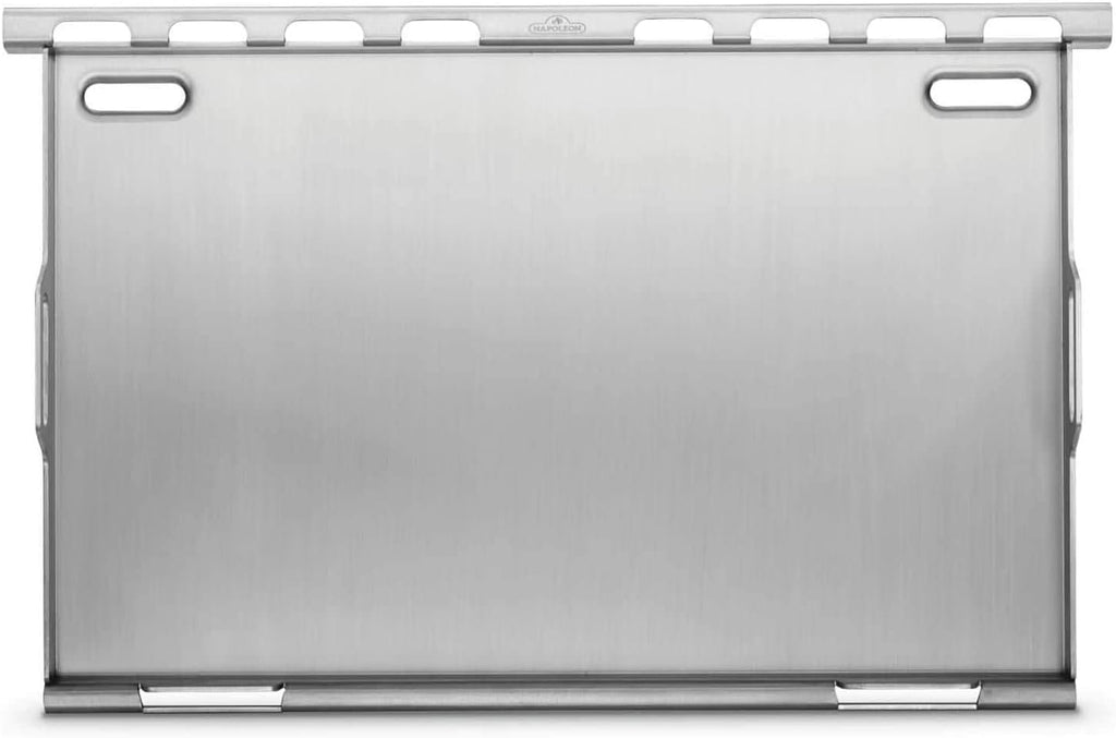 Napoleon BBQ Grill Accessory, Stainless Steel Griddle Insert - Compatible with Prestige/Prestige Pro/Built In 700 Series/Rogue 525, Full Size, Integrated Grease Traps