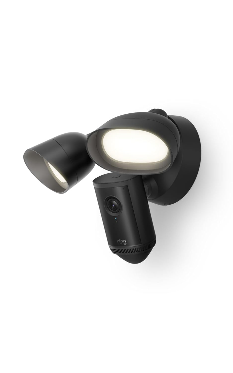 Ring Floodlight Cam Pro, Wired (newest model), Home or business security, Retinal 4K with wide-angle video, 10x Enhanced Zoom, and 2000 Lumen Floodlights, Black