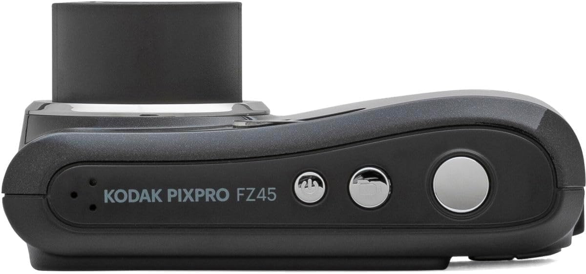 KODAK PIXPRO FZ45-BK 16MP Digital Camera 4X Optical Zoom 27mm Wide Angle 1080P Full HD Video 2.7' LCD Vlogging Camera, Bundle with Camera Case and 32GB SD Card, Kodak 1-Year Limited Warranty. (Black)