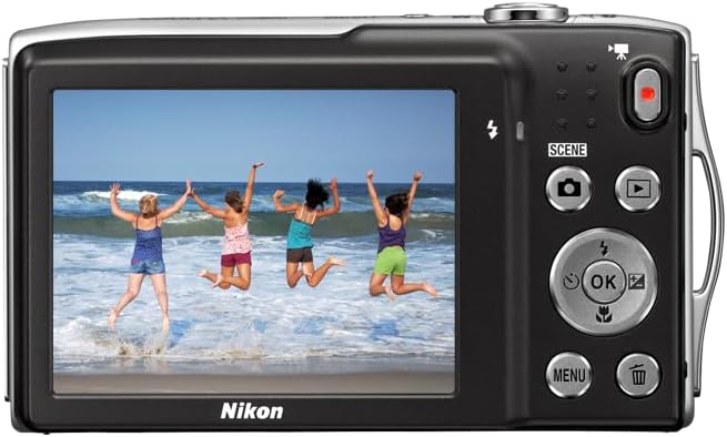 Nikon Coolpix S3200 16.0 Mp 6X Wide Optical Zoom Digital Camera (Silver) (Renewed), compact