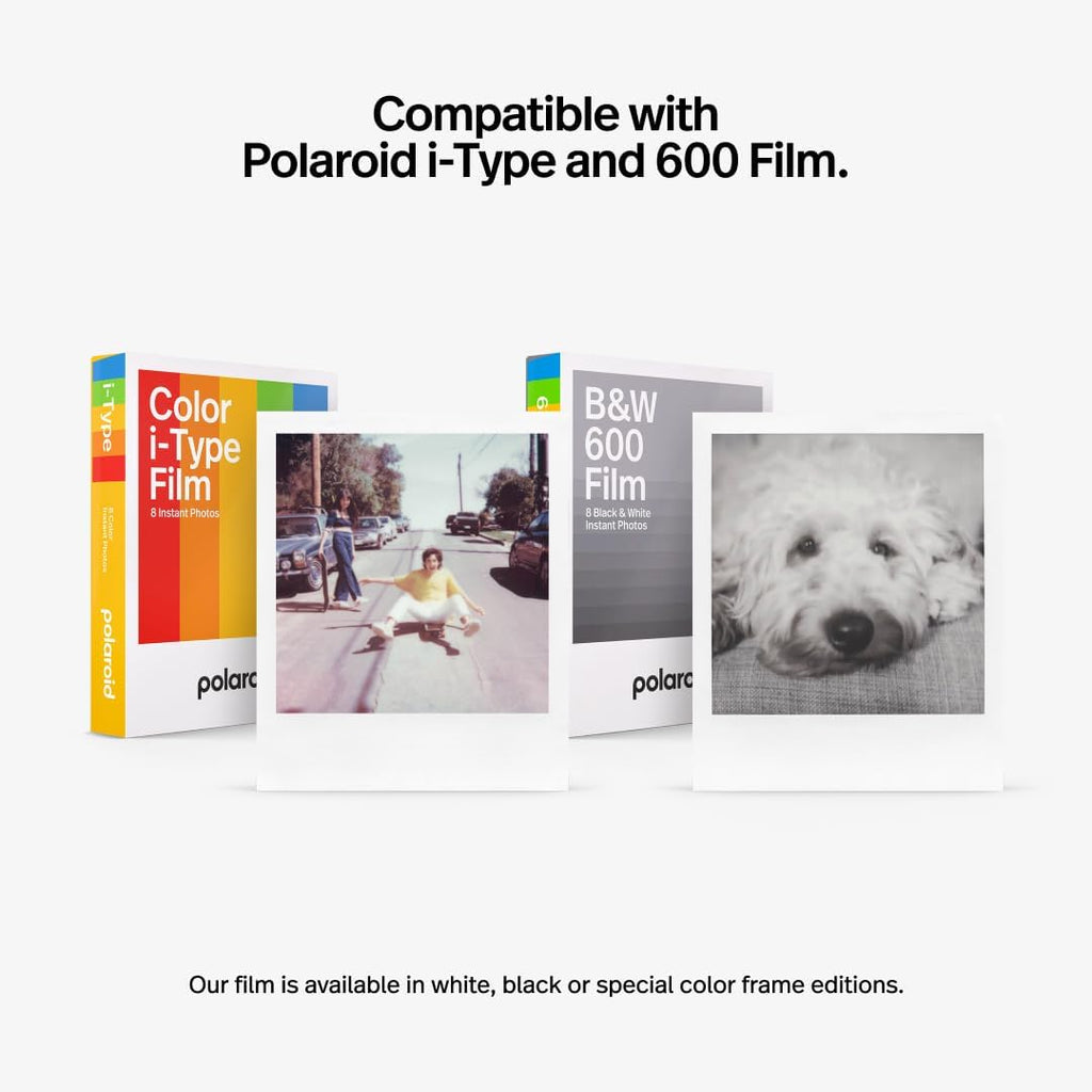 Polaroid Now 2nd Generation I-Type Instant Film Camera - Black & White (9072)
