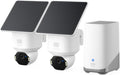 eufy Security SoloCam E42 2-Cam Kit, 4K Security Camera Wireless Outdoor, Solar Powered, AI Motion Tracking, Strobe Light, Pan & Tilt, Facial Recognition, Built-in Local Storage (Up to 16TB)
