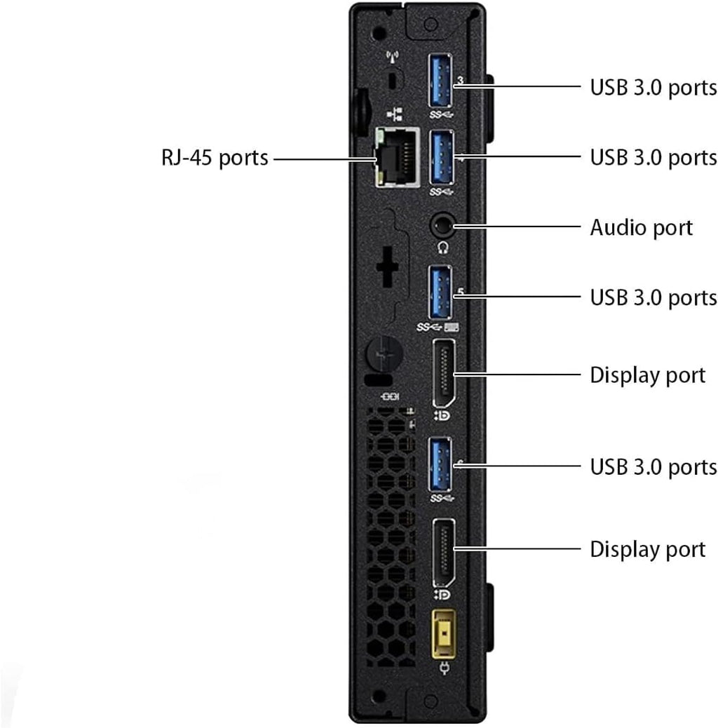 Lenovo ThinkCentre M700 Tiny Business Desktop PC, Intel Quad Core i5-6400T up to 3.1GHz, 16G DDR4, 256G SSD,Keyboard and Mouse,WiFi,Windows 10 Pro (Renewed)