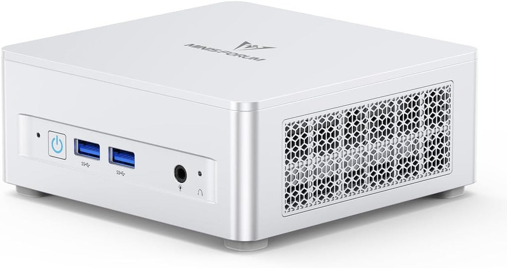 MINISFORUM UM870 Slim Mini PC AMD Ryzen 7 8745H (8C/16T), Mini Desktop Computer 32GB DDR5 RAM 512GB SSD, USB4/HDMI2.1/DP 8K@60Hz Output, 4X USB Ports, 2.5G LAN, WiFi6E, BT5.3, AMD Radeon 780M Graphics