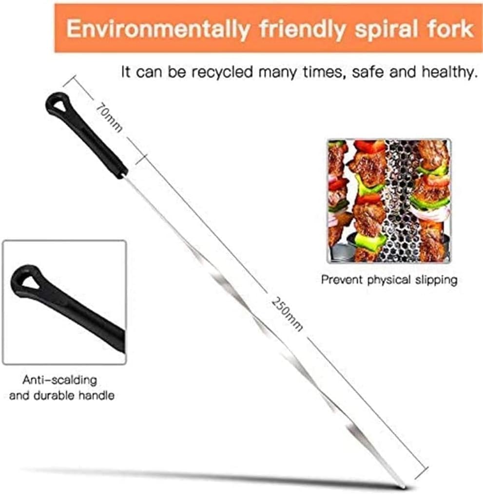 Electric Vertical Rotating Barbecue Grill - Smokeless Automatic Rotisserie for Kebab, Skewers & Roast, Ideal for Home Parties(Size:260mm)