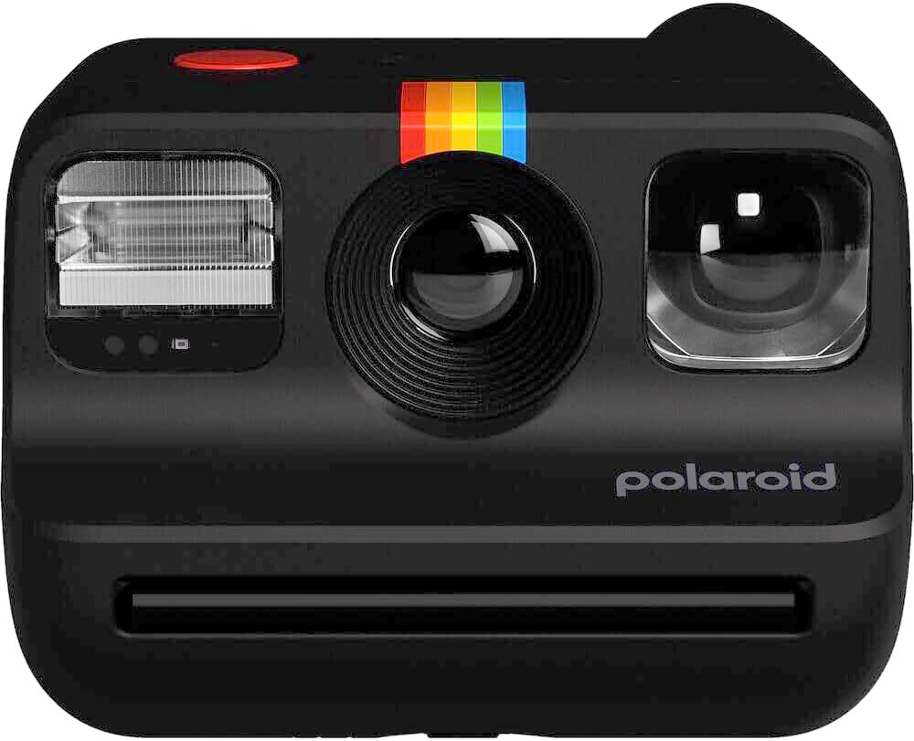 Polaroid Go Generation 2 Mini Instant Film Camera Bundle with Polaroid GO Color Film, Double Pack and Photo Album + Cloth (4 Items) (Black)