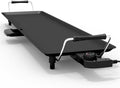 Pemberly Row 35' Electric Teppanyaki Tabletop Grill BBQ, Nonstick Griddle with Adjustable Temperature, Portable Flat Top for Indoor Outdoor Cooking, Black