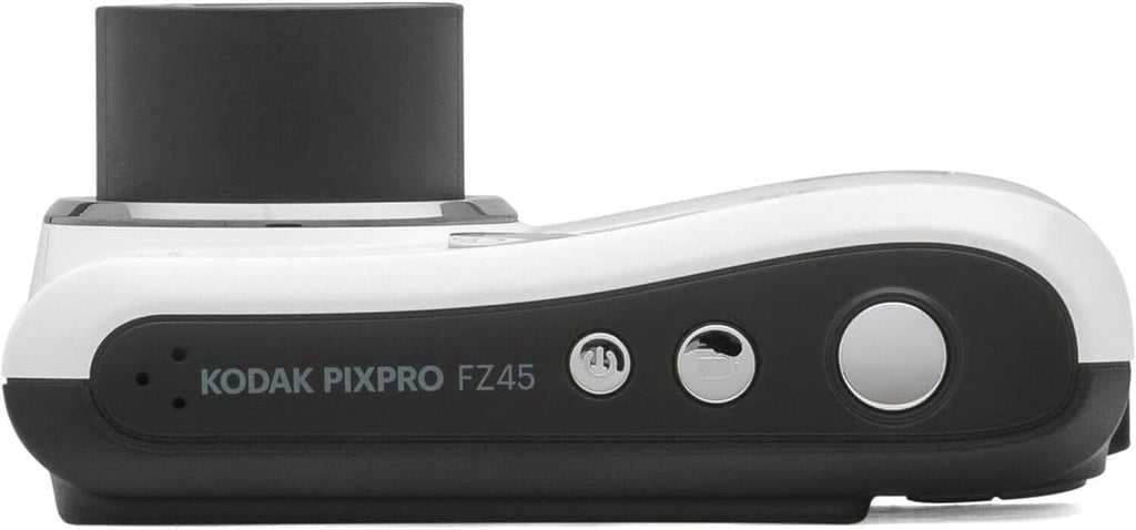 Kodak PIXPRO FZ45 Friendly Zoom 16MP Full HD Digital Camera, Bundle with 32GB Memory Card and Camera Bag, Flexible Tripod, and Card Reader (White)