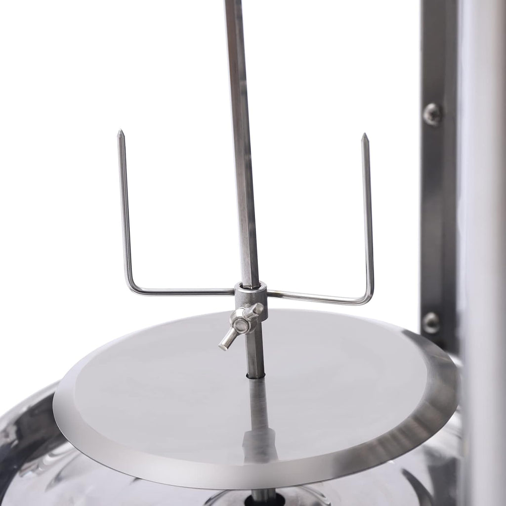 Electric Shawarma Grill Machine,Stainless Steel Vertical Broiler,Propane Doner Kebab Machine,Vertical Rotisserie with Temperature Control for Commercial Home Use